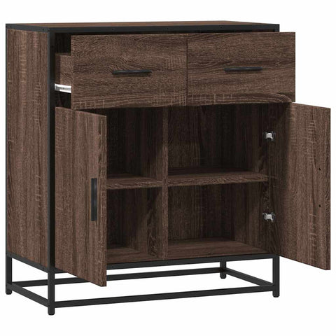 vidaXL Sideboard Braun Eichen-Optik 68x35x76 cm Holzwerkstoff