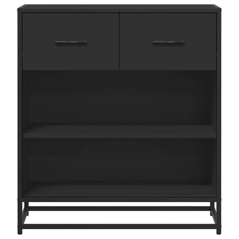 vidaXL Sideboard Schwarz 68x35x76 cm Holzwerkstoff