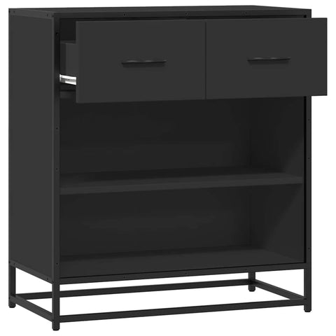 vidaXL Sideboard Schwarz 68x35x76 cm Holzwerkstoff