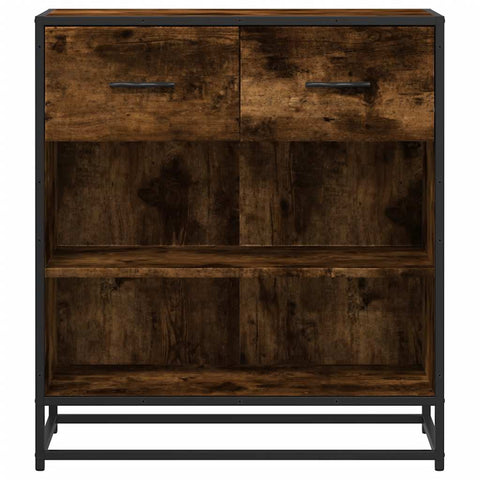 vidaXL Sideboard Räuchereiche 68x35x76 cm Holzwerkstoff