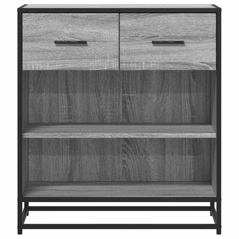 vidaXL Sideboard Grau Sonoma 68x35x76 cm Holzwerkstoff