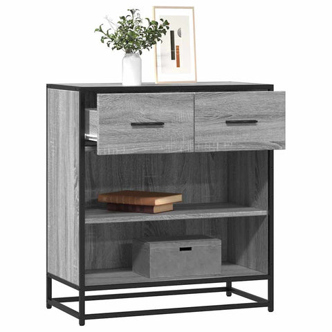 vidaXL Sideboard Grau Sonoma 68x35x76 cm Holzwerkstoff