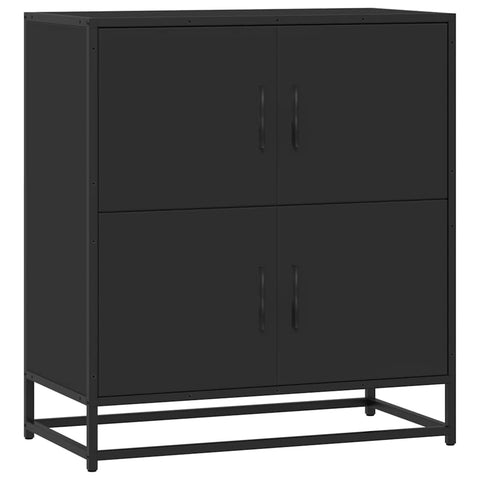 vidaXL Sideboard Schwarz 68x35x76 cm Holzwerkstoff