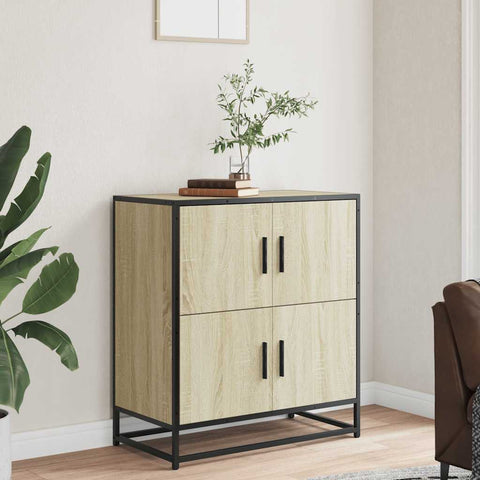 vidaXL Sideboard Sonoma-Eiche 68x35x76 cm Holzwerkstoff