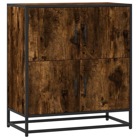 vidaXL Sideboard Räuchereiche 68x35x76 cm Holzwerkstoff