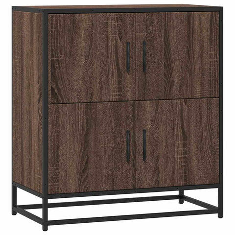 vidaXL Sideboard Braun Eichen-Optik 68x35x76 cm Holzwerkstoff