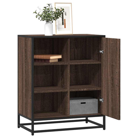 Sideboard Braun Eichen-Optik 62x35x76 cm Holzwerkstoff