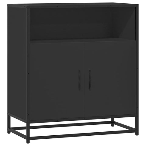 vidaXL Sideboard Schwarz 68x35x76 cm Holzwerkstoff