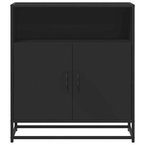 vidaXL Sideboard Schwarz 68x35x76 cm Holzwerkstoff