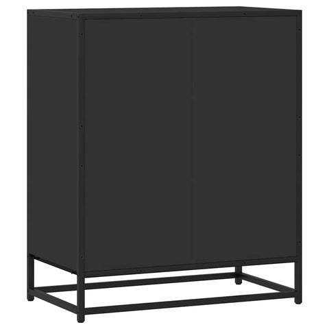 vidaXL Sideboard Schwarz 68x35x76 cm Holzwerkstoff