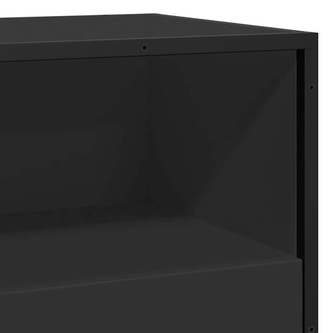 vidaXL Sideboard Schwarz 68x35x76 cm Holzwerkstoff