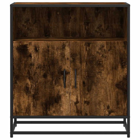 vidaXL Sideboard Räuchereiche 68x35x76 cm Holzwerkstoff