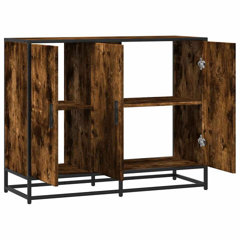 Sideboard Räuchereiche 94x35x76 cm Holzwerkstoff