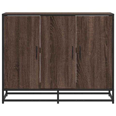 Sideboard Braun Eichen-Optik 94x35x76 cm Holzwerkstoff