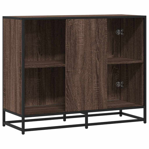 Sideboard Braun Eichen-Optik 94x35x76 cm Holzwerkstoff