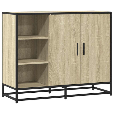 vidaXL Sideboard Sonoma-Eiche 92x35x76 cm Holzwerkstoff