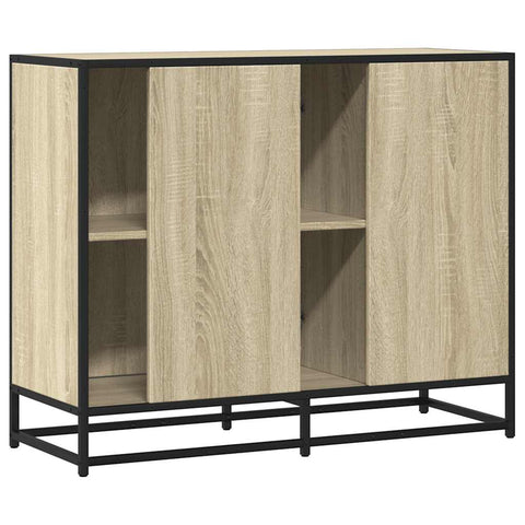 vidaXL Sideboard Sonoma-Eiche 92x35x76 cm Holzwerkstoff