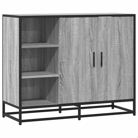 vidaXL Sideboard Grau Sonoma 92x35x76 cm Holzwerkstoff