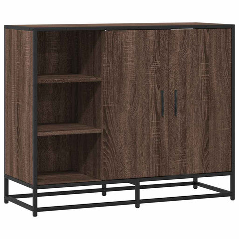 vidaXL Sideboard Braun Eichen-Optik 92x35x76 cm Holzwerkstoff