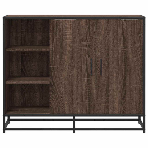 vidaXL Sideboard Braun Eichen-Optik 92x35x76 cm Holzwerkstoff