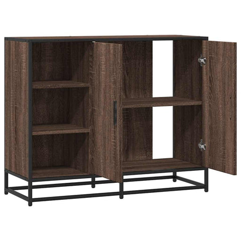 vidaXL Sideboard Braun Eichen-Optik 92x35x76 cm Holzwerkstoff