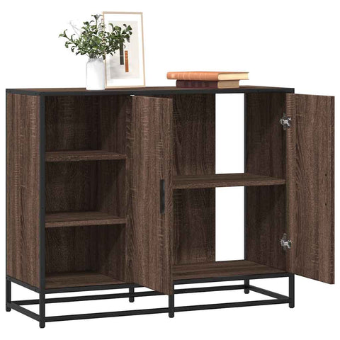 vidaXL Sideboard Braun Eichen-Optik 92x35x76 cm Holzwerkstoff