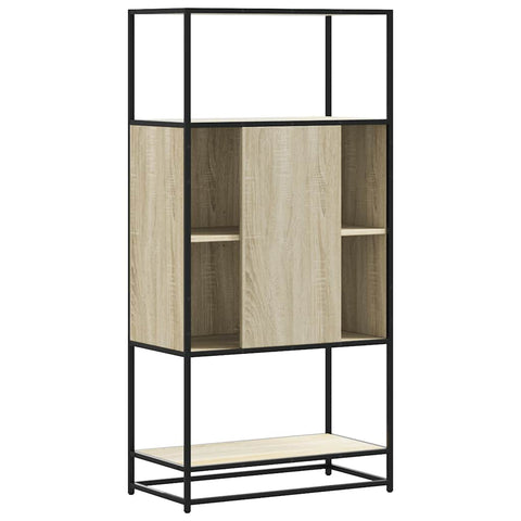 vidaXL Highboard Sonoma-Eiche 68x35x139 cm Holzwerkstoff und Metall