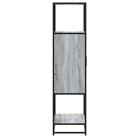 vidaXL Highboard Grau Sonoma 68x35x139 cm Holzwerkstoff und Metall