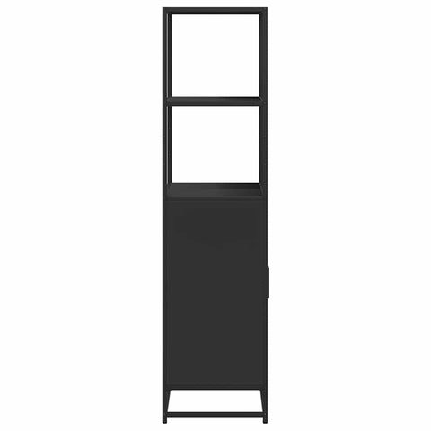 vidaXL Highboard Schwarz 68x35x139 cm Holzwerkstoff und Metall