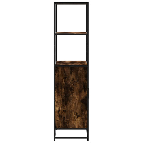 vidaXL Highboard Räuchereiche 68x35x139 cm Holzwerkstoff und Metall