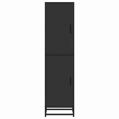 vidaXL Highboard Schwarz 35,5x35x139 cm Holzwerkstoff und Metall