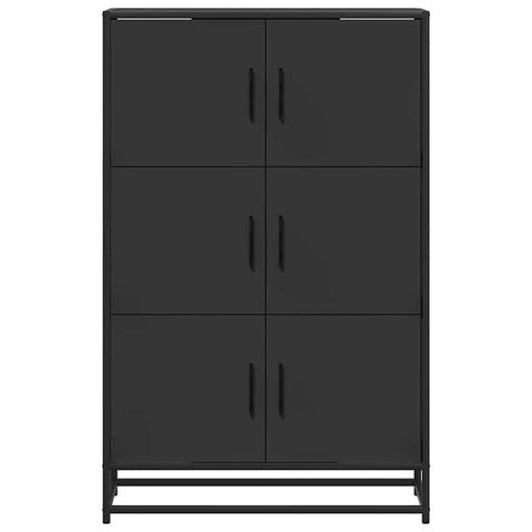 vidaXL Highboard Schwarz 68x35x106,5 cm Holzwerkstoff und Metall