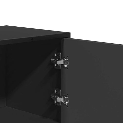 vidaXL Highboard Schwarz 68x35x106,5 cm Holzwerkstoff und Metall