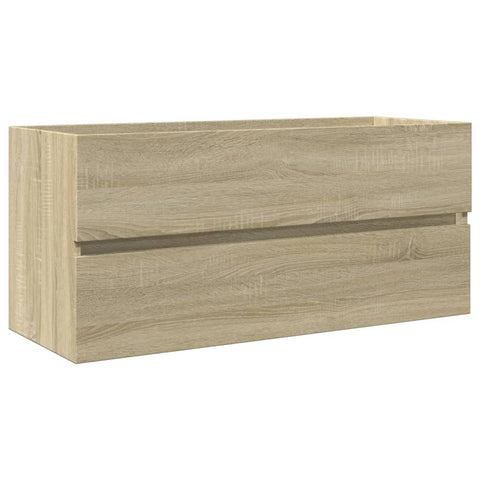 vidaXL Waschbeckenschrank Sonoma-Eiche 100x38,5x45 cm Holzwerkstoff