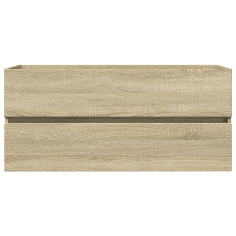 vidaXL Waschbeckenschrank Sonoma-Eiche 100x38,5x45 cm Holzwerkstoff