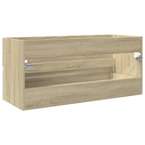 vidaXL Waschbeckenschrank Sonoma-Eiche 100x38,5x45 cm Holzwerkstoff