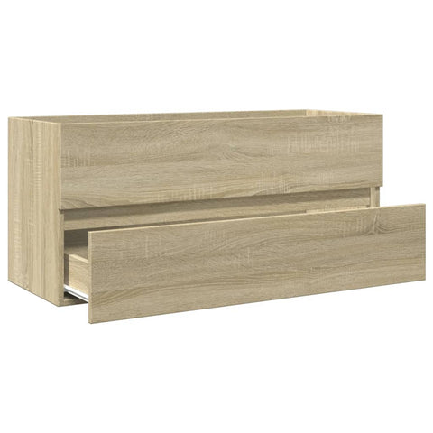 vidaXL Waschbeckenschrank Sonoma-Eiche 100x38,5x45 cm Holzwerkstoff