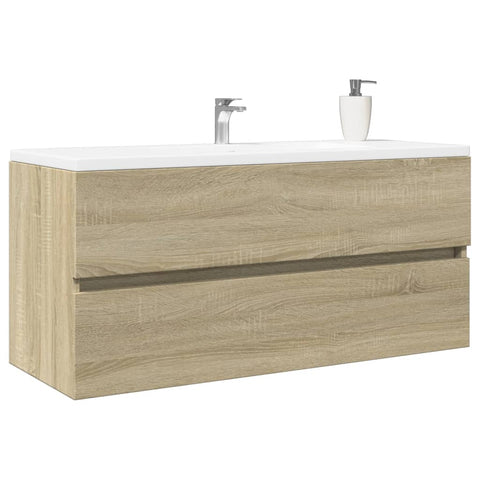 vidaXL Waschbeckenschrank Sonoma-Eiche 100x38,5x45 cm Holzwerkstoff