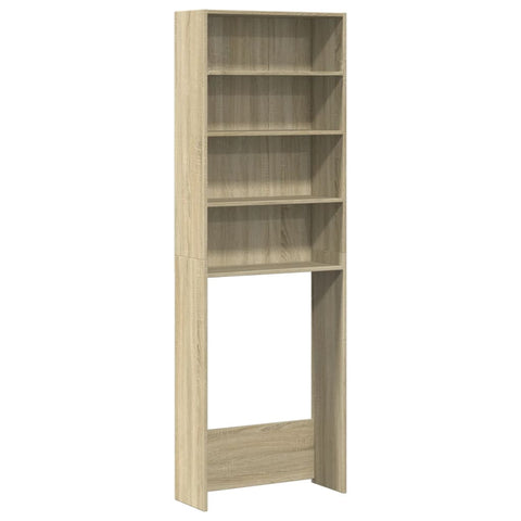 vidaXL Waschmaschinenregal Sonoma-Eiche 64x24x190 cm Holzwerkstoff