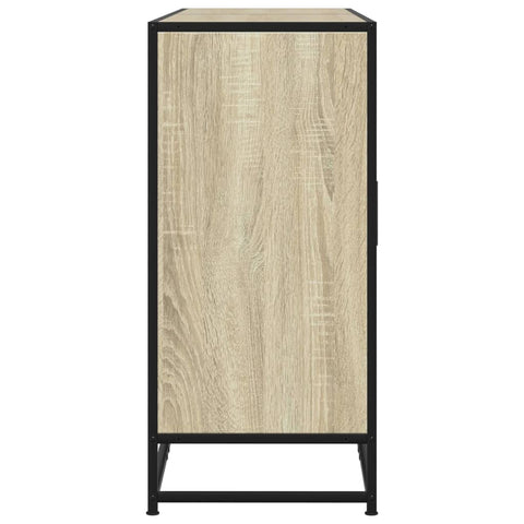 vidaXL Sideboard Sonoma-Eiche 134x35x76 cm Holzwerkstoff