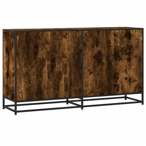 vidaXL Sideboard Räuchereiche 134x35x76 cm Holzwerkstoff