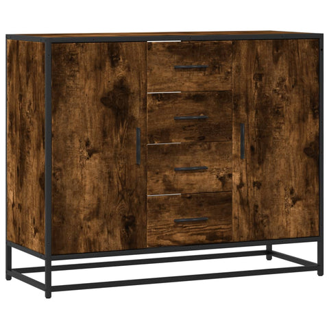 Sideboard Räuchereiche 92x35x76 cm Holzwerkstoff