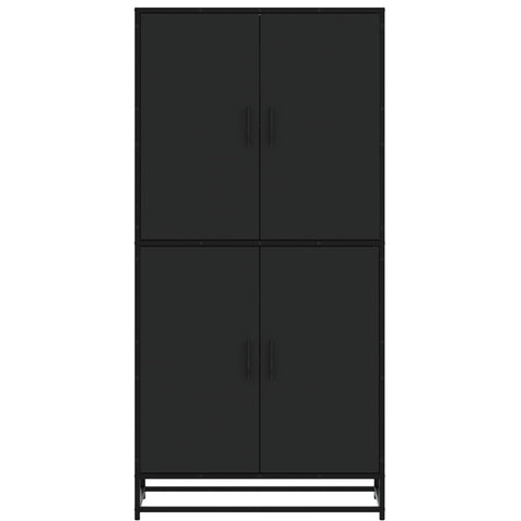 vidaXL Highboard Schwarz 68x35x139 cm Holzwerkstoff