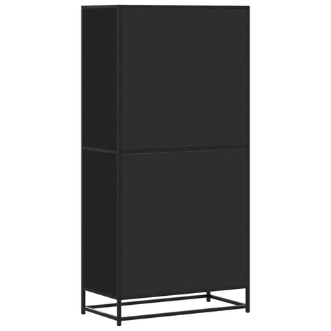 vidaXL Highboard Schwarz 68x35x139 cm Holzwerkstoff