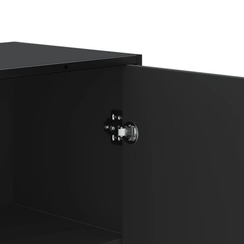 vidaXL Highboard Schwarz 68x35x139 cm Holzwerkstoff