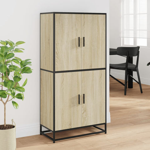 vidaXL Highboard Sonoma-Eiche 68x35x139 cm Holzwerkstoff