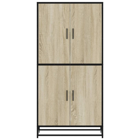 vidaXL Highboard Sonoma-Eiche 68x35x139 cm Holzwerkstoff