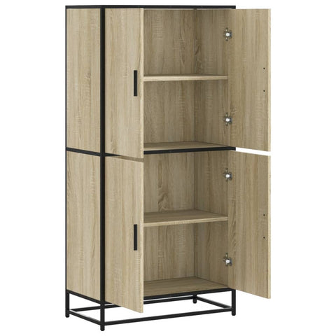 vidaXL Highboard Sonoma-Eiche 68x35x139 cm Holzwerkstoff