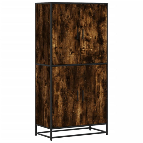 vidaXL Highboard Räuchereiche 68x35x139 cm Holzwerkstoff