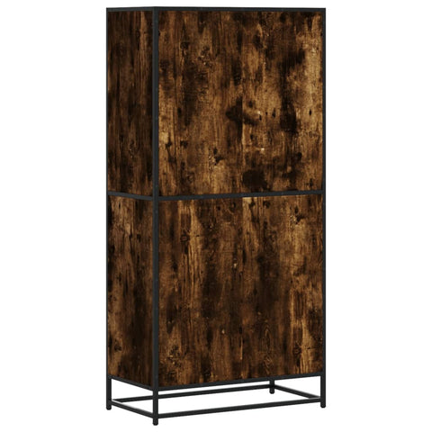 vidaXL Highboard Räuchereiche 68x35x139 cm Holzwerkstoff